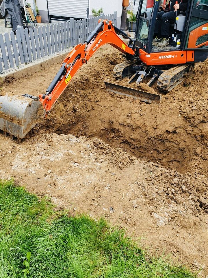 Baggerarbeiten , kleiner Erdarbeiten, Gartenarbeiten in Höchst im Odenwald