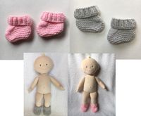 Puppenkleidung - Socken / Strickschuhe für Krümel - 43 cm - Niedersachsen - Schladen Vorschau