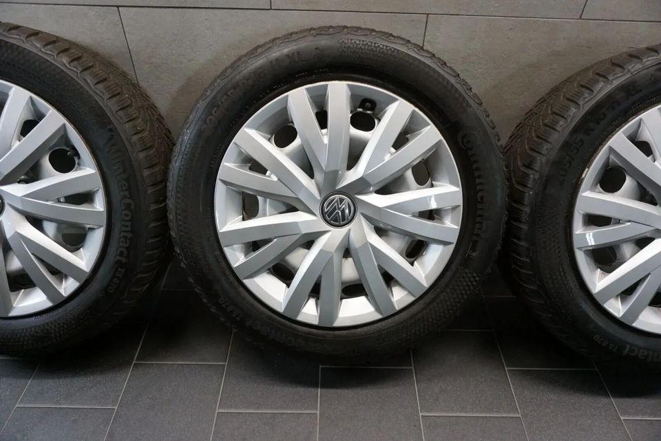 4 WINTERRÄDER WINTERREIFEN 205/55 R16 VW CADDY 2K 16 ZOLL WINTERKOMPLETTRÄDER CONTINENTAL 7,0mm 2022 MWST. AUSWEISBAR ! in Borchen