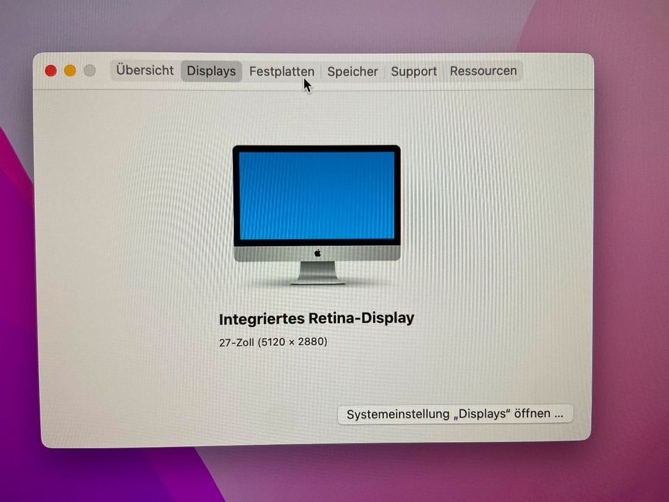 iMac "Core i5" 3.2 GHz (Late 2015), 27” 5K Retina display, 16GB in Mettweiler