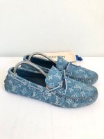 Louis Vuitton Mokassins Loafer Mules Schuhe Herren Denim Jeans 44 München - Maxvorstadt Vorschau