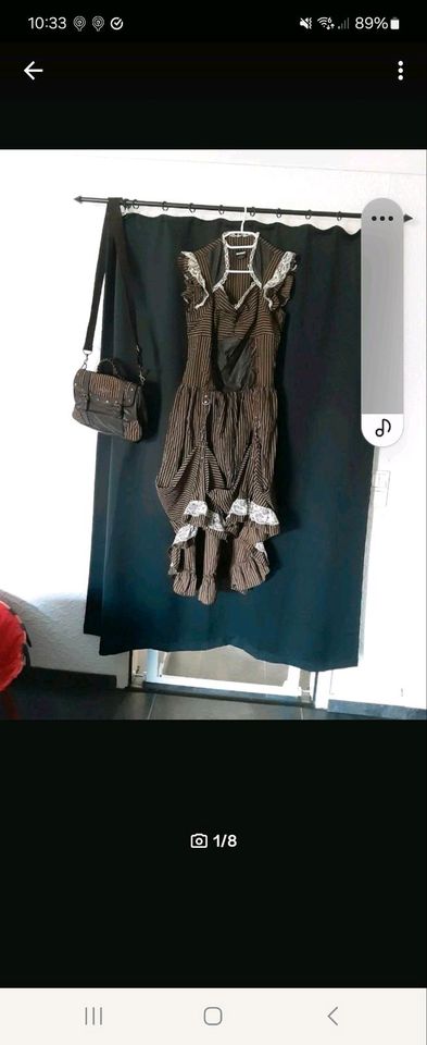 Gothic/Steampunk Kleid mit Tasche von Banned in Bedburg