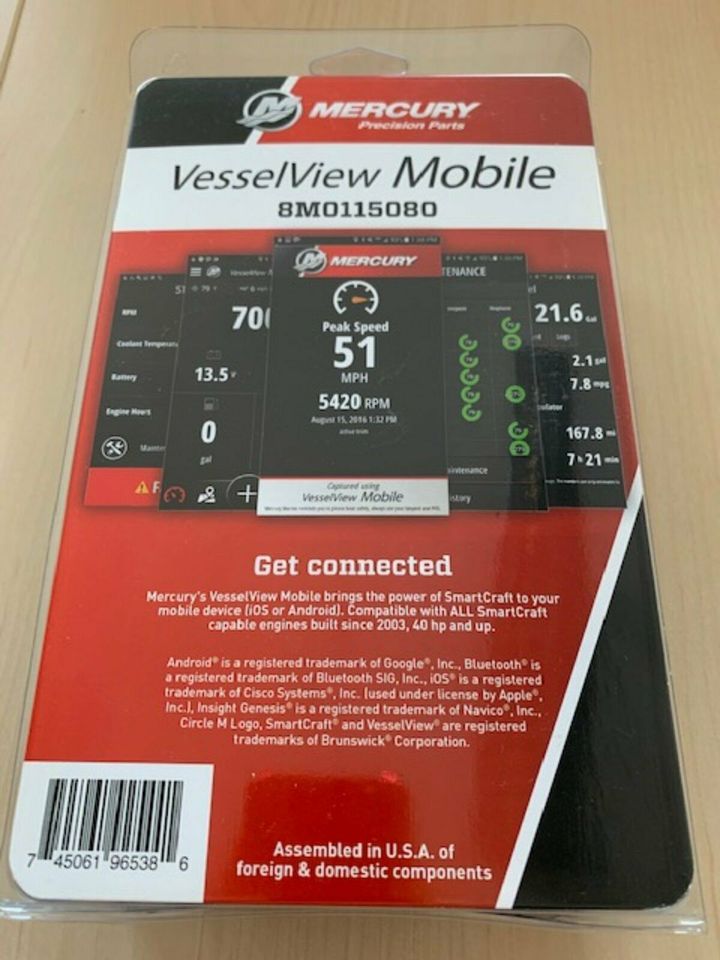 VesselView Mobile Mercury 8M0115080 8M0157078 Vessel View Mobile in Kiel