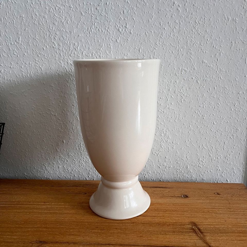 Vase groß beige Vintage Blumenvase in Hamburg
