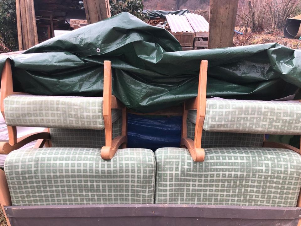 Schlafcouch (Ausziehbar) mit 2 Sesseln in Oberaudorf