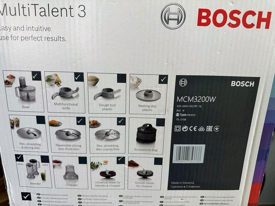 BOSCH Multi Talent 3 Neu MCM 3200W in Ingolstadt