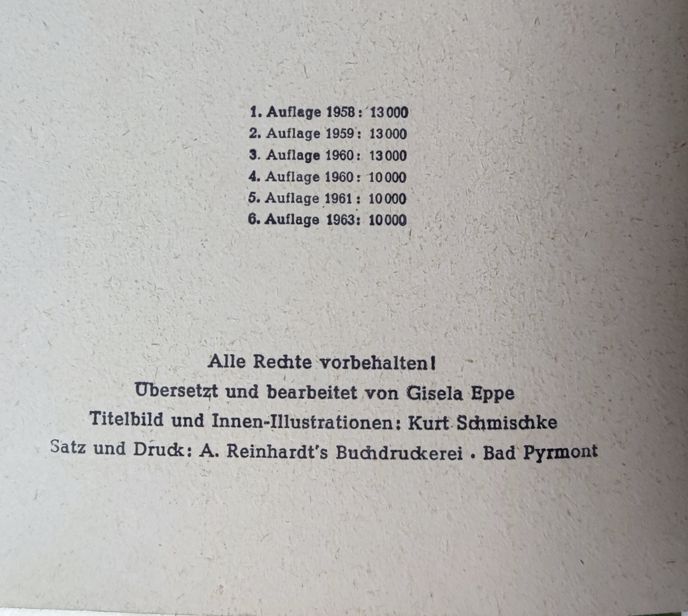 Die Abenteuer des Huckleberry Finn - Ausgabe von 1963 in Ferschweiler