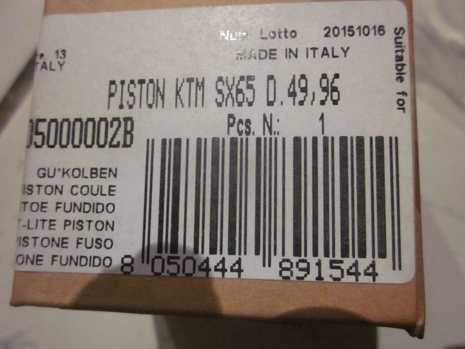 KTM SX65 Athena Kolben Kit Big-Bore 49,96 NEU S4C05000002B in Illertissen