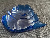 Unbenutzt: blaue Blatt-Schale aus Glas Baden-Württemberg - Hausach Vorschau