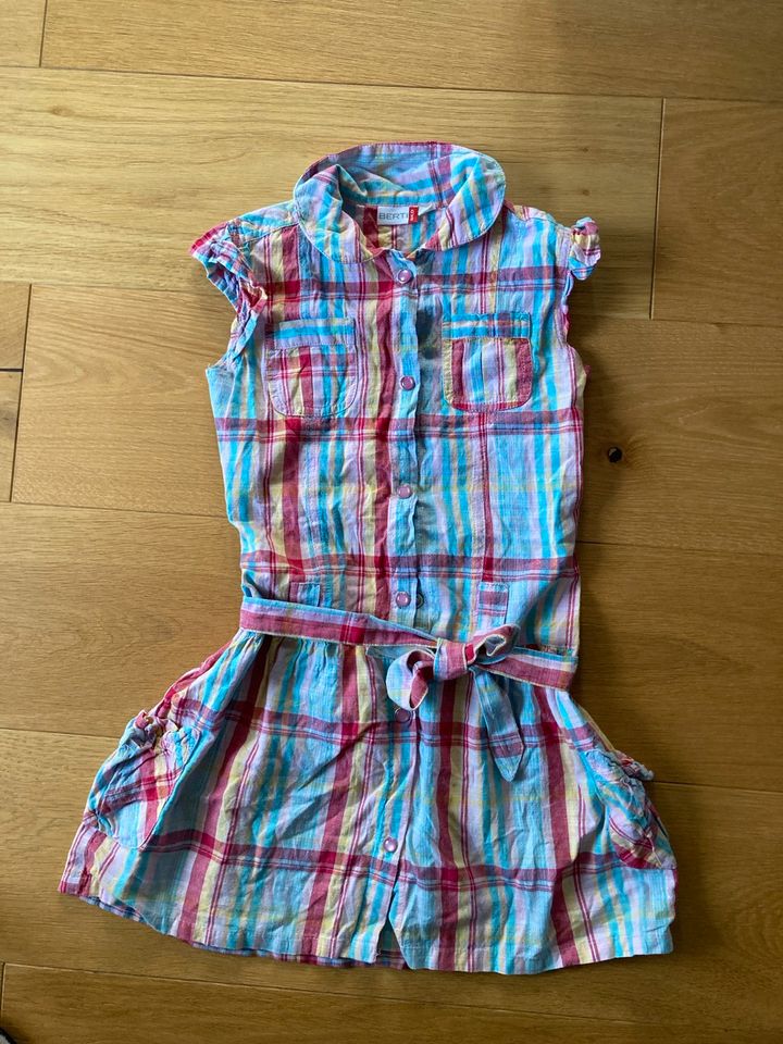 122/128 Blusenkleid Kleid, Mädchen, Strandkleid Tasche in Grafing bei München