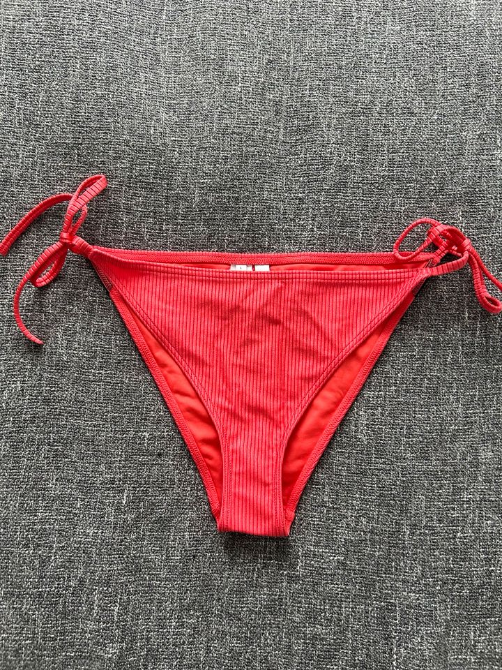 Calvin Klein Bikini Bikinihose zum Binden gerippt Rippmuster L M in Mauritz