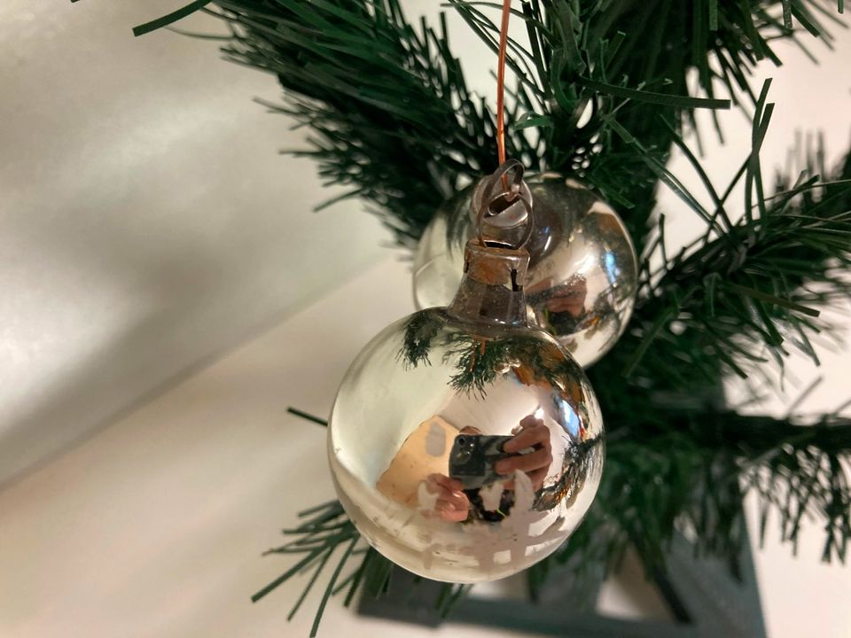 Alter antiker Baumschmuck Glas Weihnachtsbaum Behang in Rodewisch