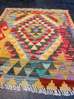 Afghan Kelim 99x90 Kilim Teppich rug carpet beige rot grau Berlin - Wilmersdorf Vorschau