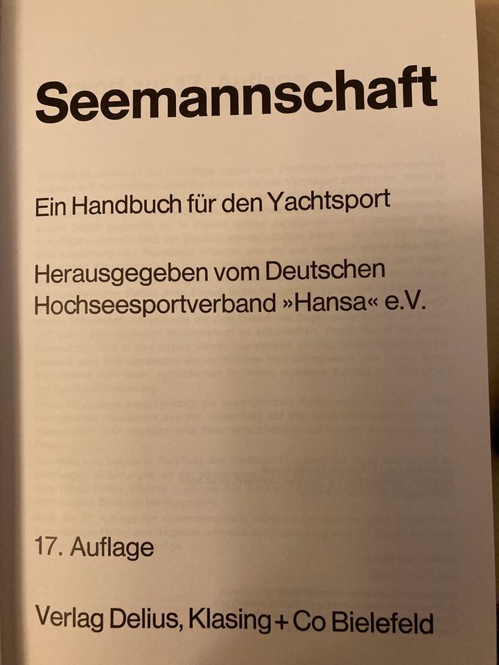 Seemannschaft  Handbuch für den Jachtsport in Meppen