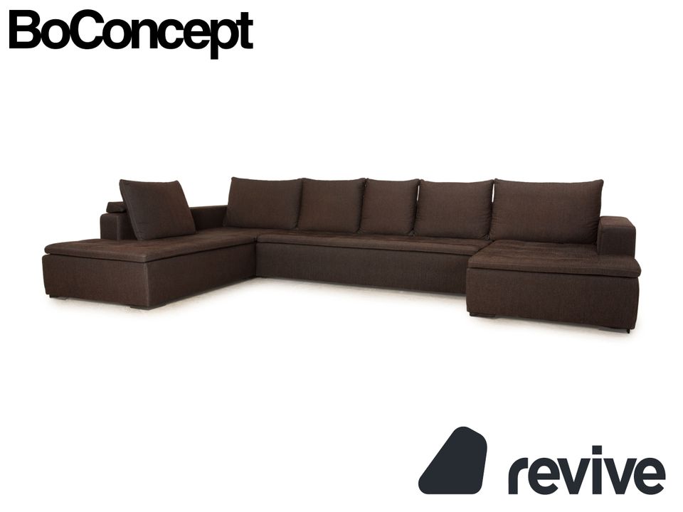 BoConcept Mezzo Stoff Ecksofa Dunkelgrau Braun Recamiere Links in Köln