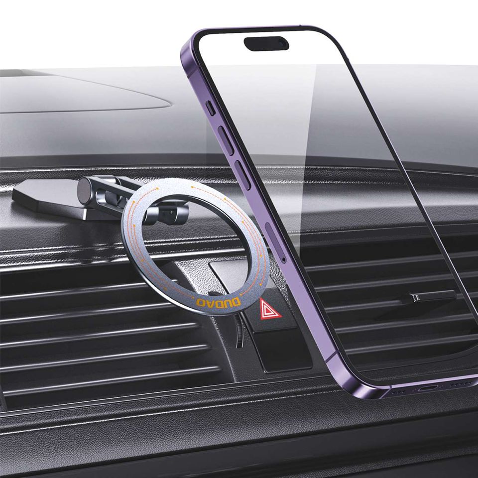 360 Grad Auto Handy Halterung aus Metall Magnet Handyhalter grau in Olpe