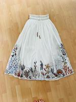 Maxirock ZARA Gr. 36 Boho weiss Stickerei Midirock Hamburg-Nord - Hamburg Eppendorf Vorschau