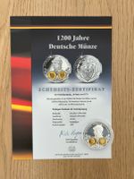 1200 Jahre Deutsche Münze - 5 Münzen Silber und Gold Medaillen Leipzig - Baalsdorf Vorschau