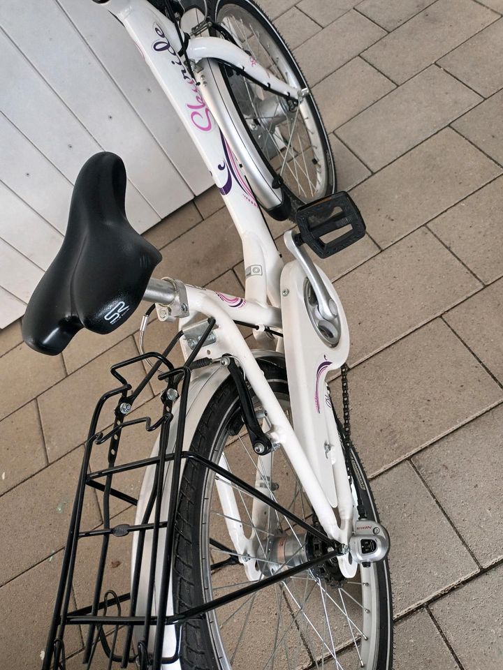 Puky, weißes Fahrrad für Mädchen 20-3 Alu, guter Zustand in Bad Lippspringe