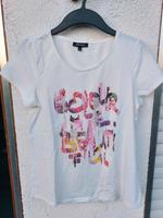 More & more T-Shirt Sommertop Sommershirt - 36 - Weiß Bunt Muster Baden-Württemberg - Mötzingen Vorschau