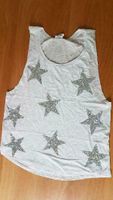 Victoria's Secret Tanktop Top Shirt Pailetten grau silber Sterne Wuppertal - Vohwinkel Vorschau