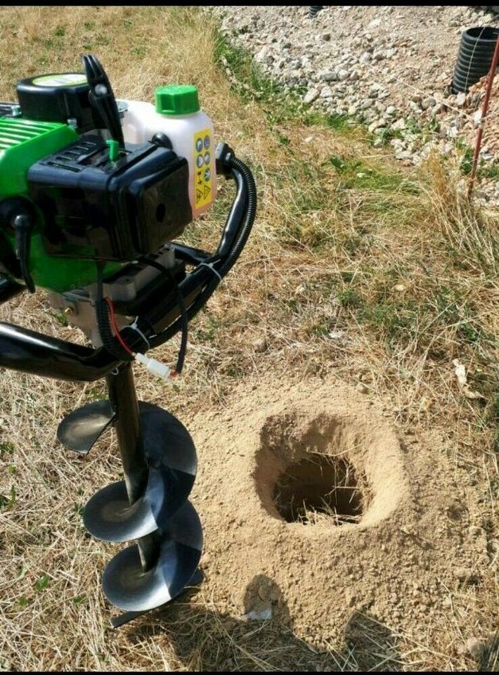 Erdbohrer Zaun Löcher Vermietung Bohrer Säulen Fundament in Hartha