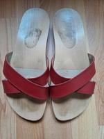 Clogs Holzsohle rot Marc O'Polo Größe 38/39 Sachsen-Anhalt - Halle Vorschau