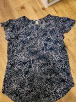 Sommer luftig leichtes Shirt Top Gr. 36 H&M weiß blau Saarland - Nohfelden Vorschau