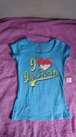 I love ice cream herz tshirt shirt Blau S damen sommer kleidung Baden-Württemberg - Mannheim Vorschau