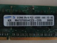 Samsung NB Arbeitsspeicher 512 MB 2Rx16 PC2-4200S-444-12-A3 Schleswig-Holstein - Kiel Vorschau