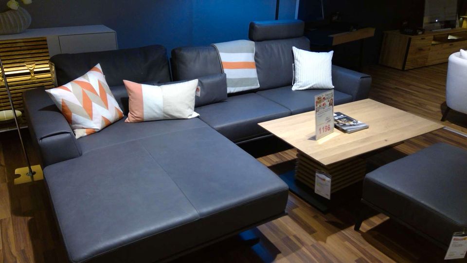 Schöner Wohnen Stage Ecksofa Sofa Couch Wohnlandschaft Ledersofa in Mayen