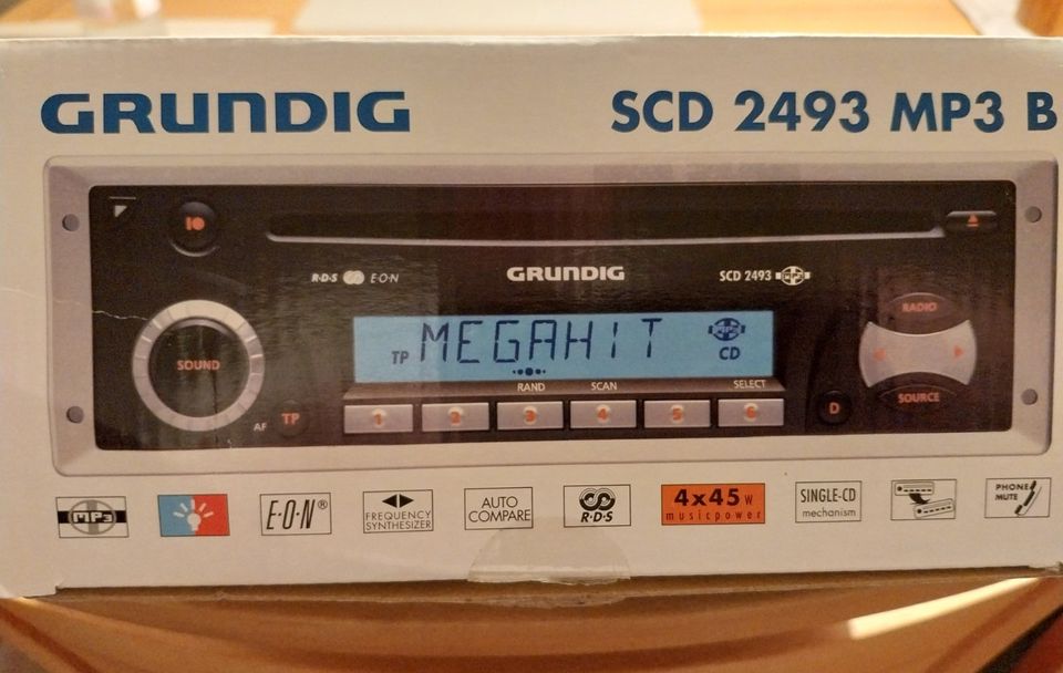 Autoradio, Grundig SCD 2493 MP3 B, Neu OVP in Niederlauer