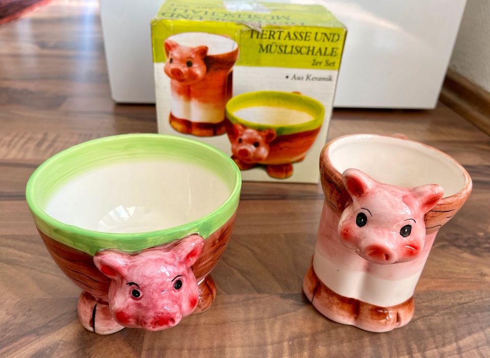 Keramik. Set Tier Tassen Set Kinderset Kinder Geschirr wie neu in Sehnde