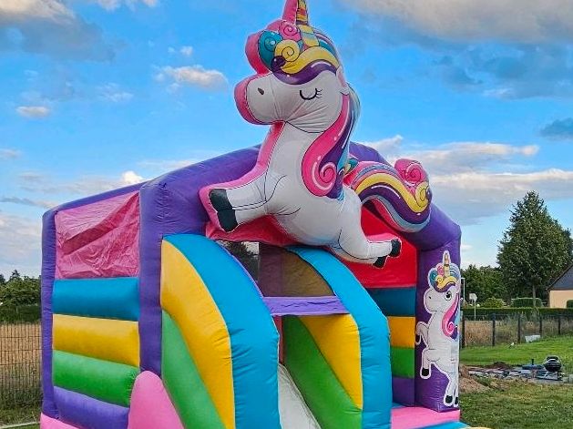 Hüpfburg Mieten Leihen Einhorn Geburtstag Hochzeit in Strausberg