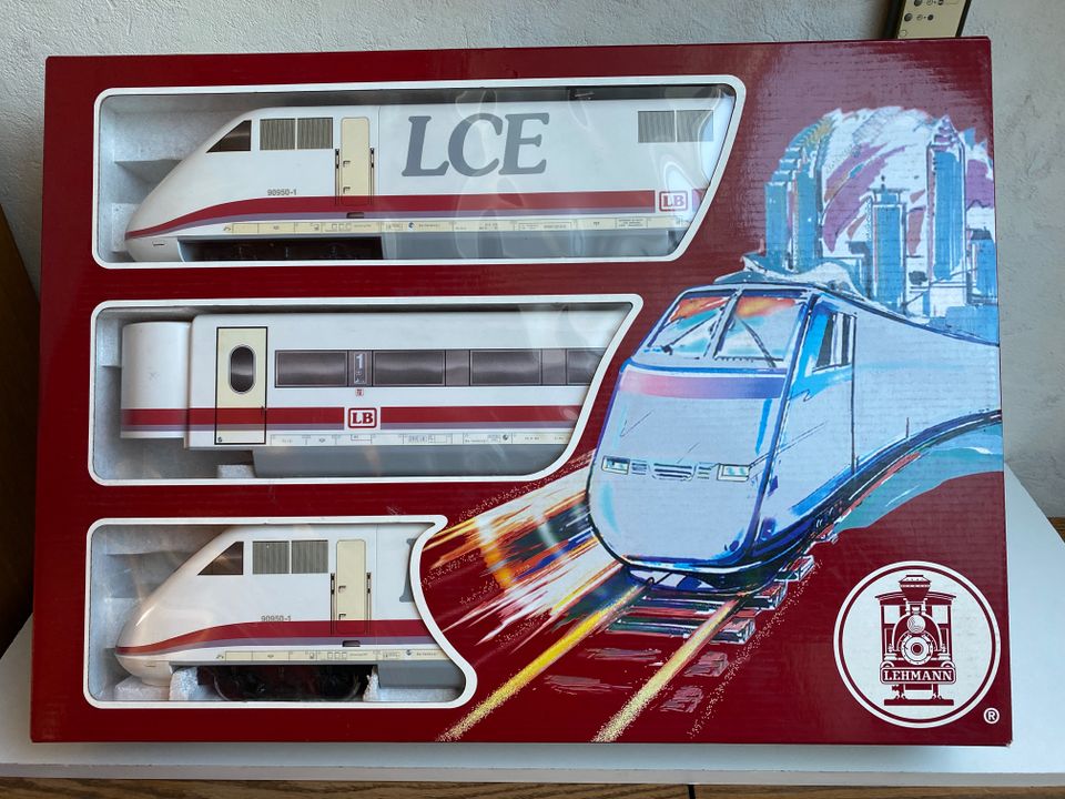 LGB Intercity Express LCE ICE 90950 Set +Extra Wagen 90953 Spur G in Uffenheim