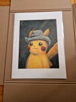 Pokemon Pikachu Van Gogh Giclee 30 x 40 NEU & OVP Bielefeld - Brackwede Vorschau