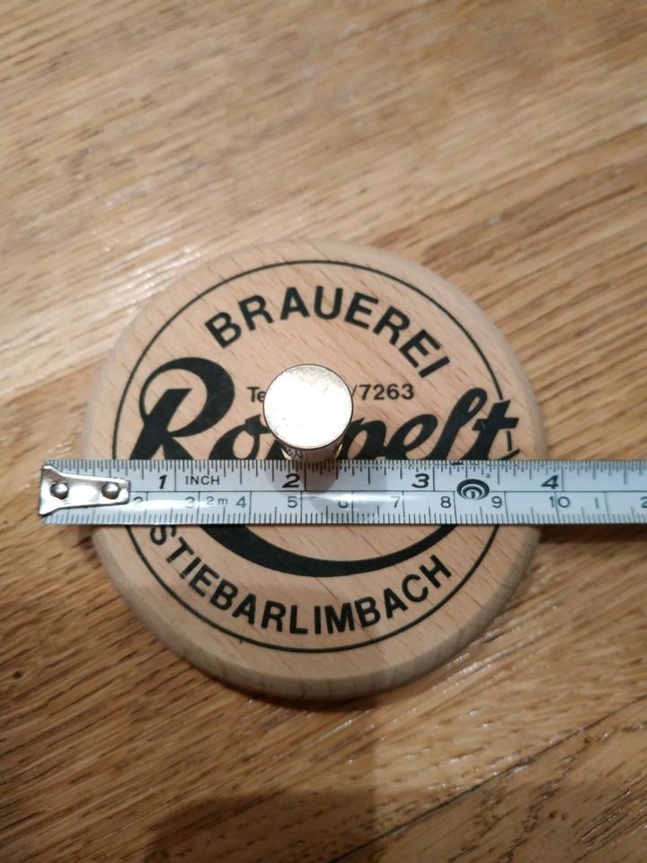 Bierdeckel, Brauerei Roppelt, Bierglasabdeckung Stiebarlimbach in Memmingen