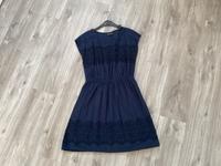 Bonprix bodyflirt Kleid Sommer navy blau 40 Blumen Leipzig - Holzhausen Vorschau