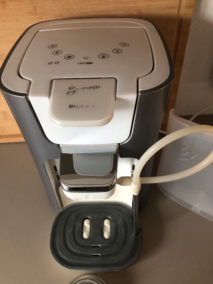 Phillips Senseo Duo Latte Kaffeemaschine Pads Milchschäumer weiß in Ahorn b. Coburg