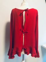 Bluse mit Volants und Schnürung, rot, Größe 44 Hessen - Schauenburg Vorschau