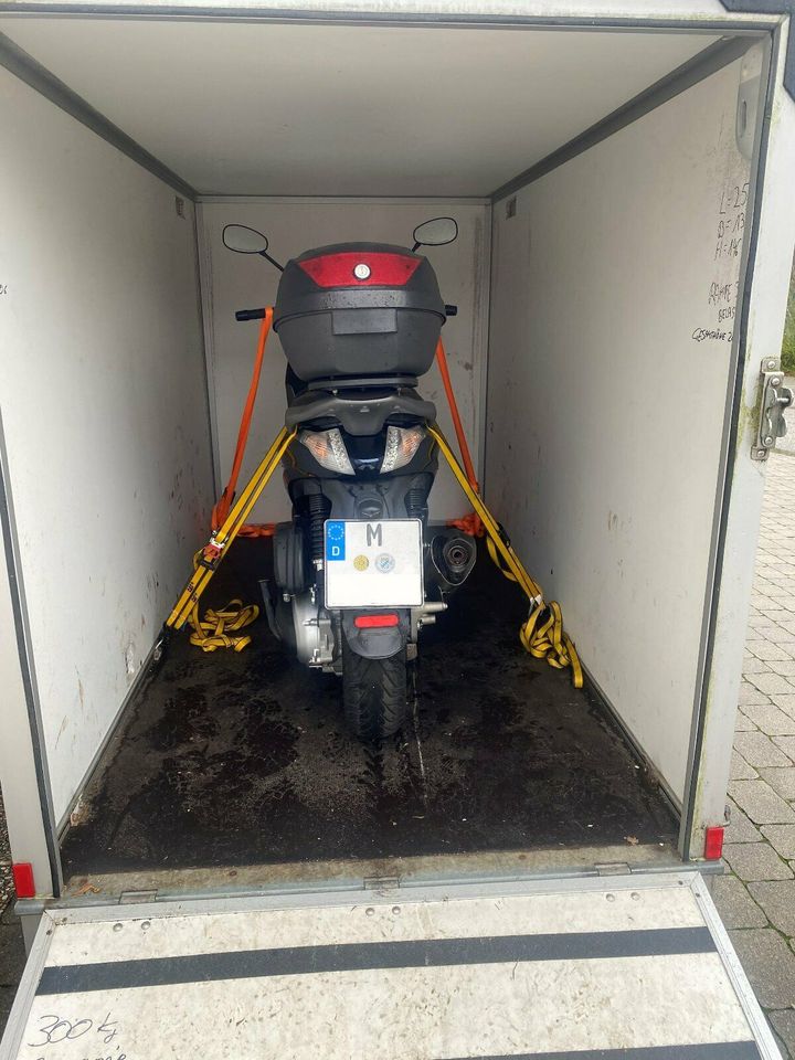 ❌Anhänger mieten ❌ Motorradtransport Rampenanhänger geschlossen in München
