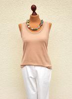 Marc Cain Shirt Träger Top N5/ 40/ 42 beige braun NEUwertig Bayern - Forchheim Vorschau