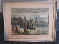 Aquarell Gemälde Hafen aus dem Jahr 65 Eimsbüttel - Hamburg Schnelsen Vorschau