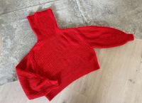 Strick Rollkragen Pullover kurz Crop Rolli oversize S 36 38 rot München - Pasing-Obermenzing Vorschau