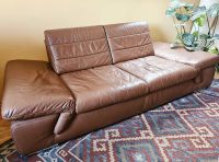 braune Ledercouch (Kunstleder) / Sofa Brandenburg - Zeuthen Vorschau