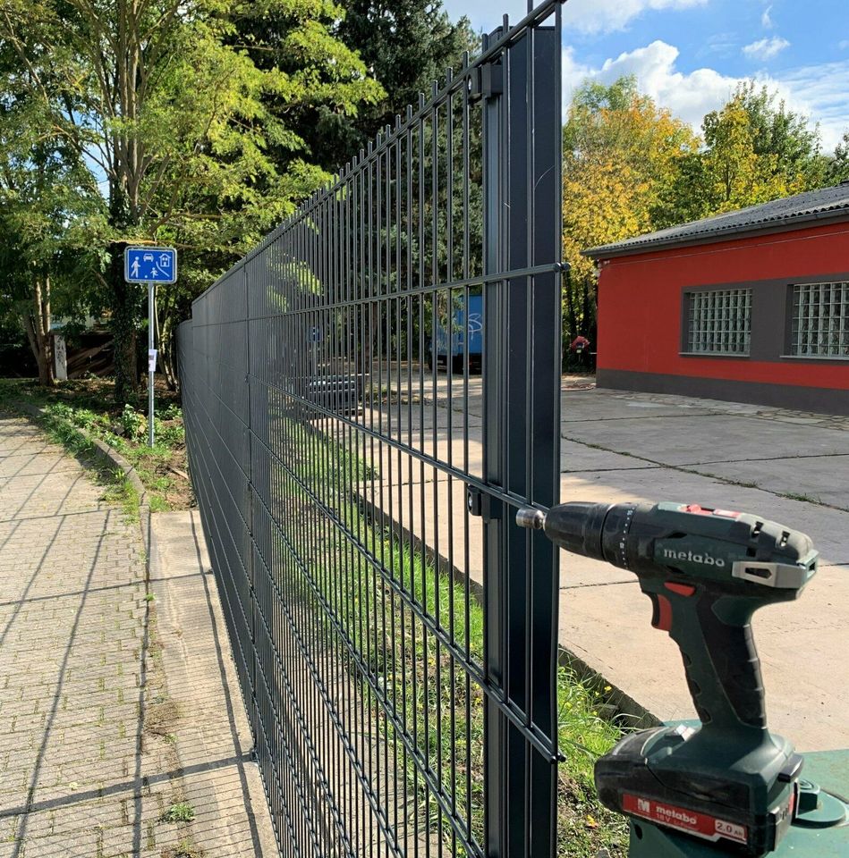 Doppelstabmatten Doppelstabmattenzaun Gartenzaun mit Montage !!! in Berlin