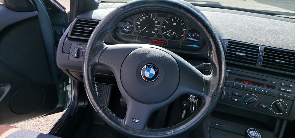 BMW E46 325ti Compact (2015 kpl. neu lackiert, Graugrün) in Bad Buchau