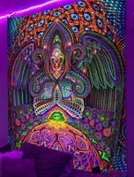 UV/Schwarzlicht Wandtuch "DMT Realm" in 200x150cm || Wandteppich Bayern - Straubing Vorschau