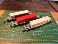 Containertragwaggons H0 1:87 Modelleisenbahn Güterwaggons Sachsen-Anhalt - Querfurt Vorschau