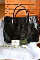 Longchamp Vintage Shopper Leder Krokoprägung neuwertig schwarz Rheinland-Pfalz - Erpolzheim Vorschau